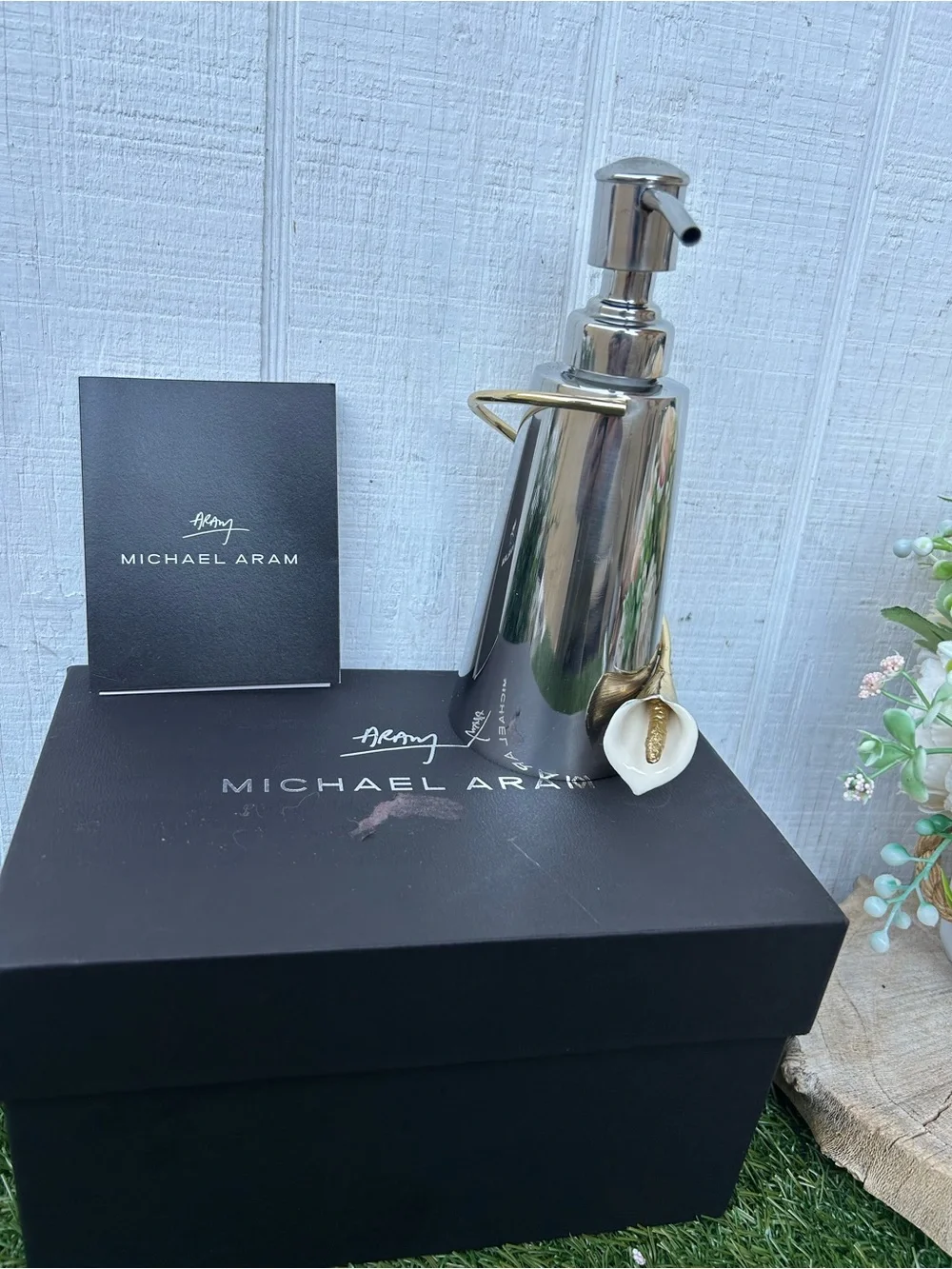 Michael Aram Calla Lily Soap Dispenser gently used